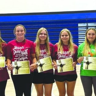 Hands For Christ Scholarship recipients, left to right: Kyle Abler, Abbie Cone, Emily Endorf, Lainey Jensen, Isabelle Kuehler, Alyssa Kuper, Sydney Kuper, Alanna McKeown, Colbie Podany, Aubree Uribe, Cole Vogt. Not pictured: Sami Painter, Austin Kerber, Mikenzie Lawrence, Grace Retzlaff.