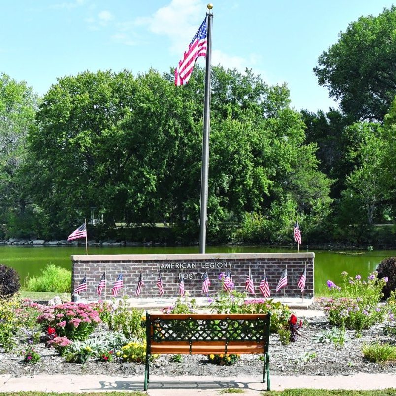 Pierce American Legion Veterans Memorial at Gilman Park. 